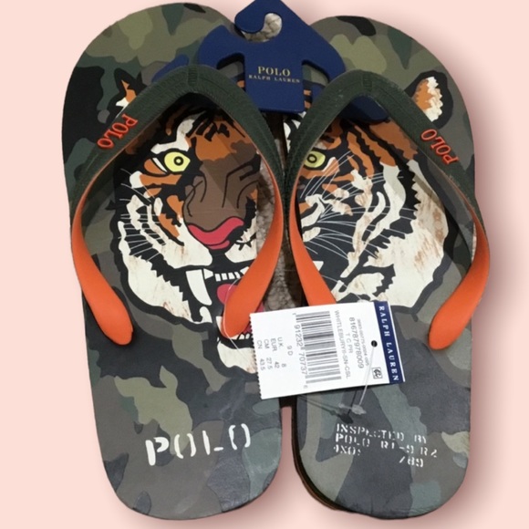 Ralph Lauren Polo Mens Flip Flop - Picture 2 of 3